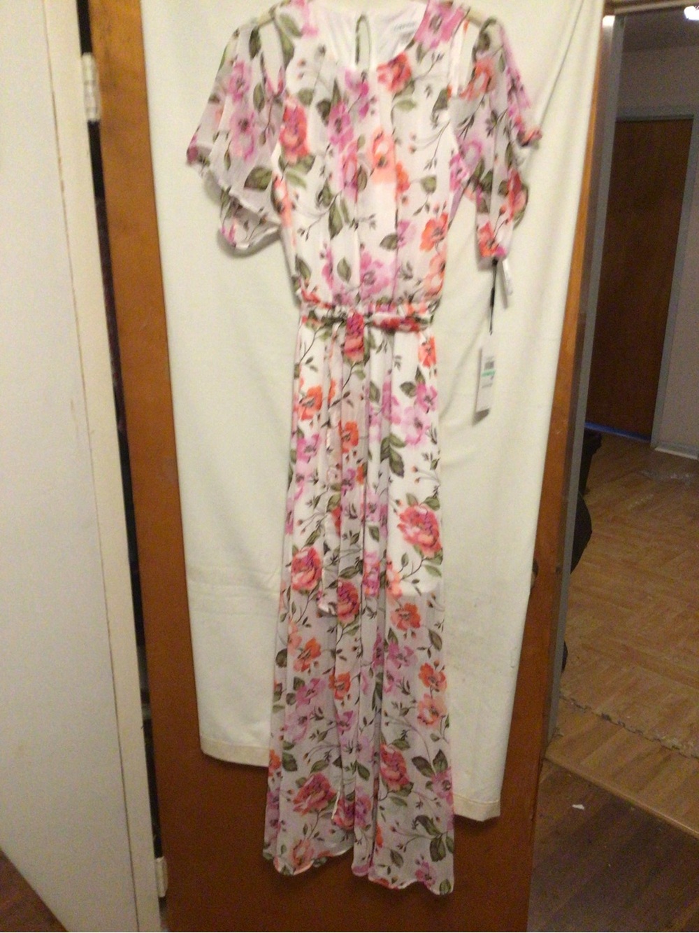Calvin Klein floral ,boho ,whimsical,modest midi dress SZ 8 NWT - Picture 2 of 14